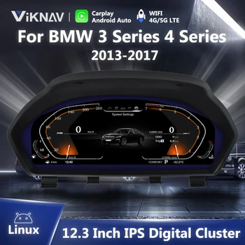 12.3 Colių Skaitmeninio Klasterio BMW 3Series F30 F31 GT F34 4Series F32 F33 F36 2013-2017 LCD Skydelio Virtualus Instrumentas Kabinos