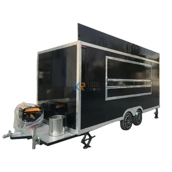 16,4 ft Visiškai Individualų Įrengta Maisto Sunkvežimis JAV Standartas Maisto Priekaba 5M Juodos spalvos Krepšelis