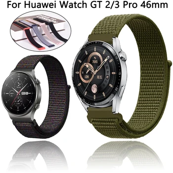 20 22mm Nylon Dirželis Huawei Žiūrėti GT 3 GT3 Pro 46mm SE Smartwatch Juostose 
