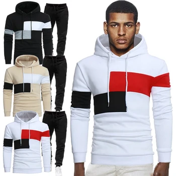 2023 Karšto pardavimo vyrų hoodie nustatyti kratinys vyriški laisvalaikio sportinės aprangos hoodie kelnes dvi sportiniai, bėgiojimo kostiumas