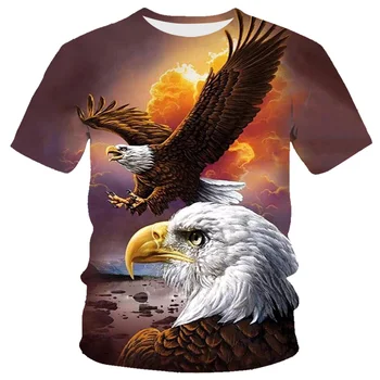 2023 Vasarą Naujas Jaunimo 3D Mados Tendencijos Spausdinti vyriški Laisvalaikio Universalus Apvalios Kaklo trumpomis Rankovėmis T-shirt Viršų