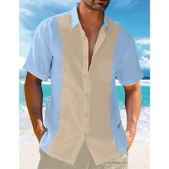 2024 m. Havajų Marškinėliai Vyras 3d Marškinėliai Mados Marškinėliai Juostele Modelis Atsitiktinis Trumpas Rankovės Žmogus Atostogų Paprasta Marškinėliai Vyrams Vasaros Paplūdimio