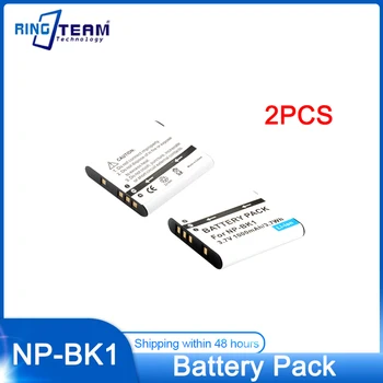 2VNT 3.7 V, 1000mAh NP-BK1 NPBK1 Baterija Sony DSC-S750 S780 S950 S980 W180 W190 W370