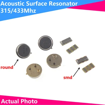 5vnt originali SMD kristalų laikrodžių osciliatoriai, LR315T2/LR433T2 315/433Mhz paviršinių akustinių rezonatorių