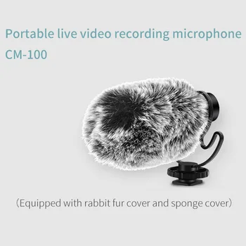 Aukštos kokybės Cardioid Mikrofonas Nešiojamų Live Vaizdo Įrašymo Mic Mobiliojo Telefono Slr Fotoaparatas su ilgai nuskaitymo atstumas