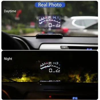 Automobilinis Nešiojamas Heads Up Display Automobilių Universalus Modifikuotas Nešiojamas Hd Automobilio Priekinio Stiklo Ekranas Projektorius Hud Greitis Aps / Min Ekranas