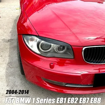 BMW 1 Serijos, E81 E82 E87 E88 2004-2014 Automobilių Priekinių Žibintų Antakių Vokų Dangtis Padengti Apdaila Lempos Lipdukas Kūno Rinkinys, Priedai