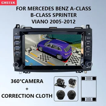 CHSTEK Automobilio Radijo 360 Panoraminis Fotoaparatas Žaidėjas Qualcomm Carplay Mercedes Benz AB Klasės B200 W169 W245 Viano W639 Sprinter W906