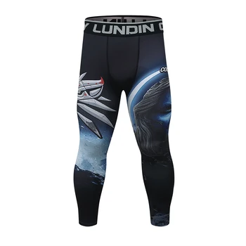 Cody Lundin Patvarumo Ruožas Mokymo Jogos Bėgiojimas Fitneso Kelnės Custom Print Suspaudimo Krepšinio MMA Bokso Antblauzdžiai Vyrai