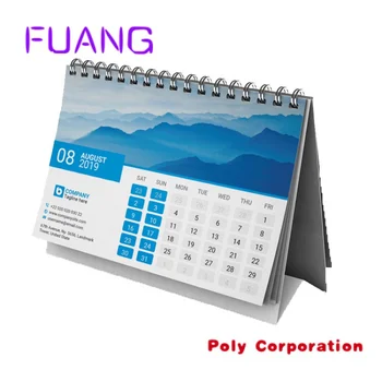 Custom 2020 Guangzhou Užsakymą stalinio kalendoriaus mėnesio spausdinti