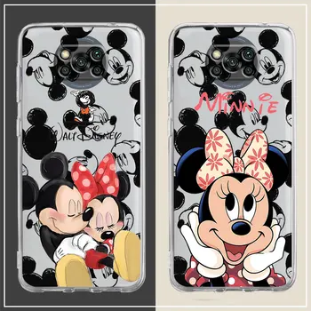Disney Mickey Mouse Atveju Xiaomi Poco M5s X3 NFC M5 X5 Pro X3 Pro M3 C40 F1, F3 X4 GT X4 Silikono Aišku, Padengti