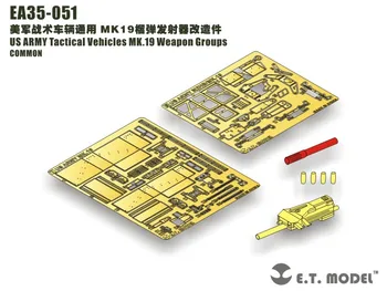 ET MODELIS EA35-051 JAV KARIUOMENĖS Taktinių Transporto priemonių MK.19 Ginklas Grupės Nuotrauka Išgraviruotas BENDROJI Dalis