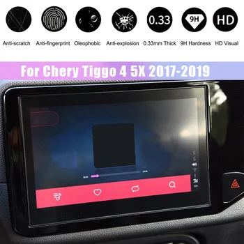 Grūdintas Stiklas Filmas Chery Tiggo 4 5X 2017-2019 Automobilių Radijo DVD GPS Navigacija, Touch Screen Protector, LCD Ekranas