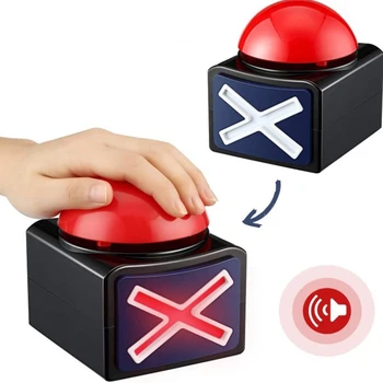Išspausti Garso Box Žaidimą Atsakyti Garsinis Signalas Elektroniniai Skambantis Žaislas Rodyti Garso Mygtuką Šalies Zondavimo(Be Baterijos)