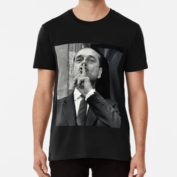 Jacques Chirac - Shh! Marškinėliai Hush Chirac Jacques Chirac Politikos Prancūzų Politikas Pirmininkas Teisę Rpr Vyrų Drabužiai Camisetas