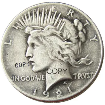 JAV 1921-1935 Taikos Doleris Sidabro Padengtą Kopijuoti Monetos
