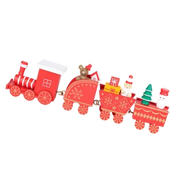 Kalėdų Medinis Traukinio Modelį, Žaislų, Kalėdos, Naujieji Metai Apdaila Darbalaukio Amatų Ornamentu Vaikams Dovanos Noel Gimdymo Navidad