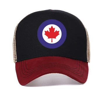 Kanada RCAF Oro pajėgų Motociklo Beisbolo kepuraitę mados vasaros vyrų Tinklinio Trucker skrybėlės Reguliuojamas Kvėpuojantis taktika skrybėlės