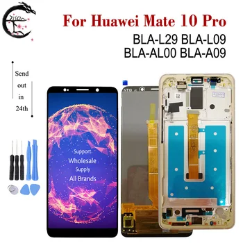 LCD ekranas Su Rėmu Huawei Mate 10 pro LCD BLA-29 BLA-L09 Ekranas Mate10 pro Touch Screen skaitmeninis keitiklis Asamblėjos Mate10pro Ekranas