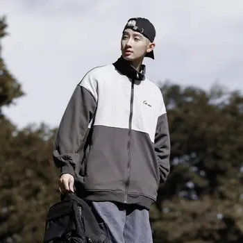 Madingas korėjos retro asmenybė žmogus hoodie žiemos Y2K gatvės šiluma hip-hop prarasti paprasta Harajuku sporto hoodie viršų