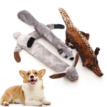 Naujas Juokingi Imituojant Gyvūnų Nr. Įdaru Šuns Žaislus su Squeakers Patvarus Stuffingless Pliušinis Piskliwy Šuo Kramto Žaislą Naminių Žaislų Cypimas