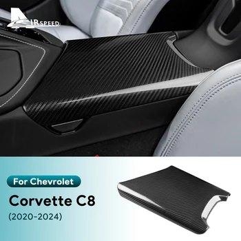 Nekilnojamojo Sunku Anglies Pluošto Lipdukas, Skirtas Chevrolet Corvette C8 2020 2021 2022 2023 2024 Automobilių Porankiu Interjero Aksesuarų Dėžutė