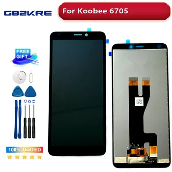 Originalus KOOBEE 6705 LCD Ekranas skaitmeninis keitiklis Visiškai Asamblėja Rodyti koobee 67051012 LCD Jutiklinio Ekrano Skydelio Pakeitimo