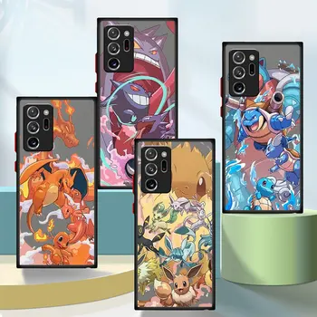 Pokémons Squirtles Charmanders Minkštas Telefono dėklas, skirtas Samsung Galaxy Note, 10 S21 S23 S20 S22 20 Pastaba Ultra 10 Plius 8 9 Padengti Atvejais
