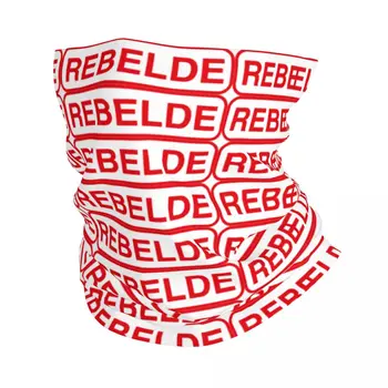 Rebelde Logotipas Bandana Kaklo Padengti Spausdinti Meksikos Apvyniokite Šaliku Šiltas Galvos Apdangalai, Lauko Sporto Unisex Suaugusiųjų Kvėpuojantis