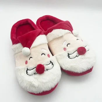 Santa Claus patalpų medvilnės šlepetės--Kalėdų Dovana