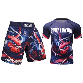 Suspaudimo Kostiumas Cody Lundin Oficialus Parduotuvėje Jiu Jitsu Bėrimas Apsaugas Kostiumas Vyrams Sekti Pavyzdžiu Vasarą Kick Bokso Kelnes MMA Drabužių