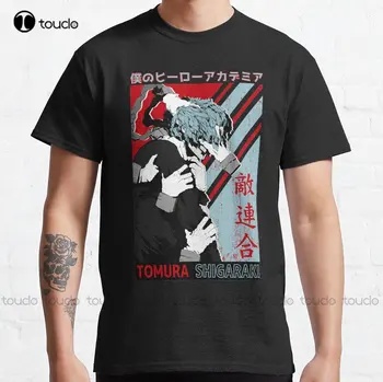 Tomura Shigaraki Mano Herojus-Akademinės Bendruomenės Klasikiniai Marškinėliai Moteriški Balti Marškiniai Užsakymą Aldult Paauglių Unisex Skaitmeninis Spausdinimas Tee Marškinėliai