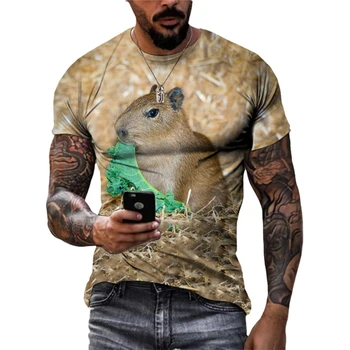 Vyriški gyvūnų 3D atspausdintas T-shirt, vasaros mada, gatvės stiliaus, hip-hop, atsitiktinis, asmeniniams poreikiams, 6XL