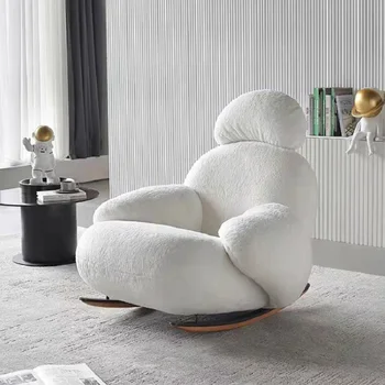 Šiuolaikinės paprasta supamoji kėdė, dizaineris viena sofa-lounge ponaitis sofos, kėdės